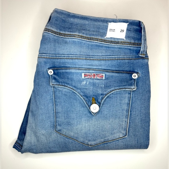 Hudson Women's Collin Skinny Ankle Blue Jeans Size- 29 - Picture 9 of 9